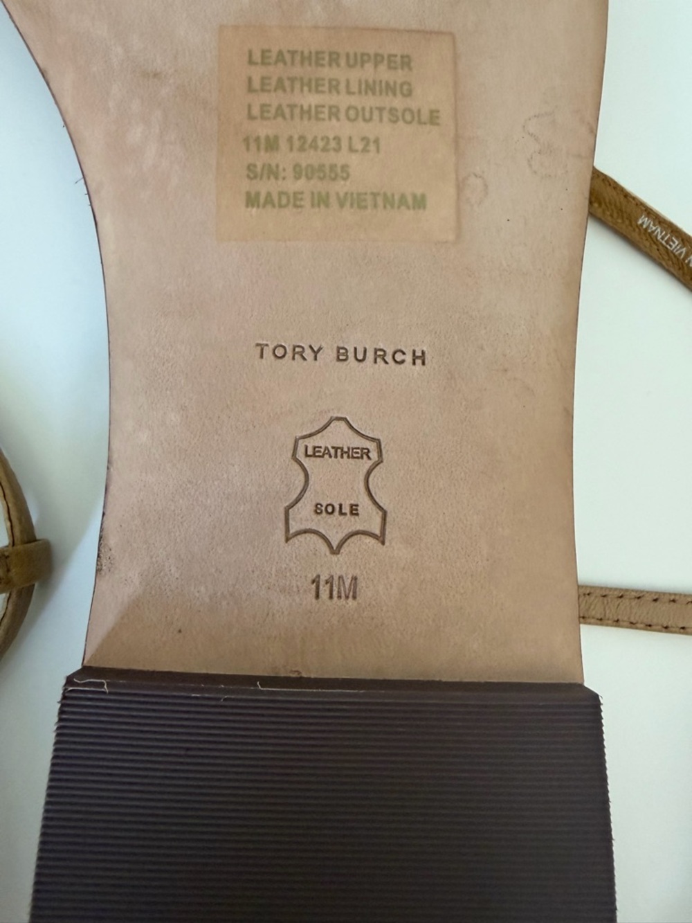 Tory Burch Capri Logo Sandals | Size 11 - Picture 10 of 12